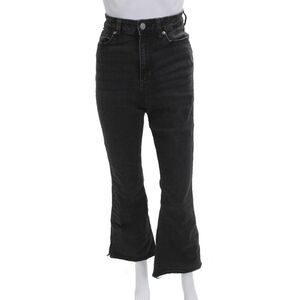 JBD Women Black Mid Rise Flared Jeans 28in Inseam Size 29